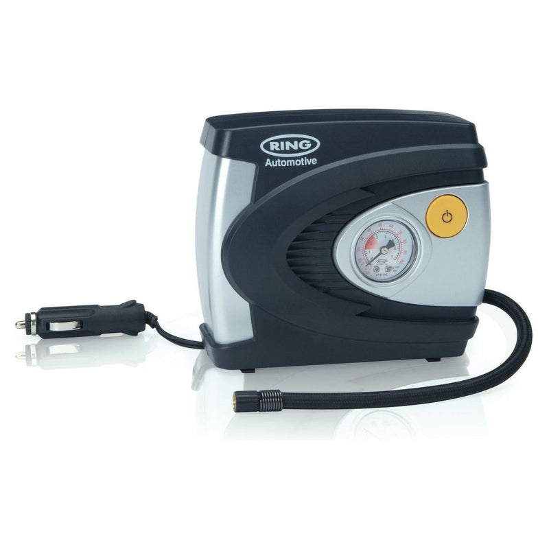 New Ring Rac610 12V Analogue Air Compressor Wheel Tyre Inflator Pump Psi & Bar New - UK Camping And Leisure