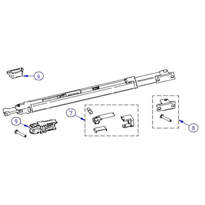 OmniStore/Thule Adjusting Balancer Lever Repair Kit - Support Leg Pre 2009 | Part #1500601150 - UK Camping And Leisure