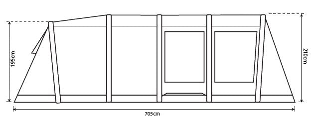 Outdoor Revolution Camp Star 600 Air Tent Bundle Deal | 5 berth, waterproof, lightweight, inflatable