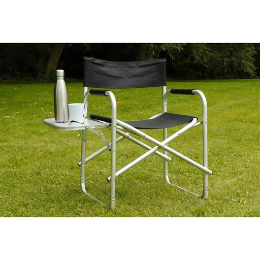 Outdoor Camping Folding Directors Chair with Side Table Leisurewize - UK Camping And Leisure