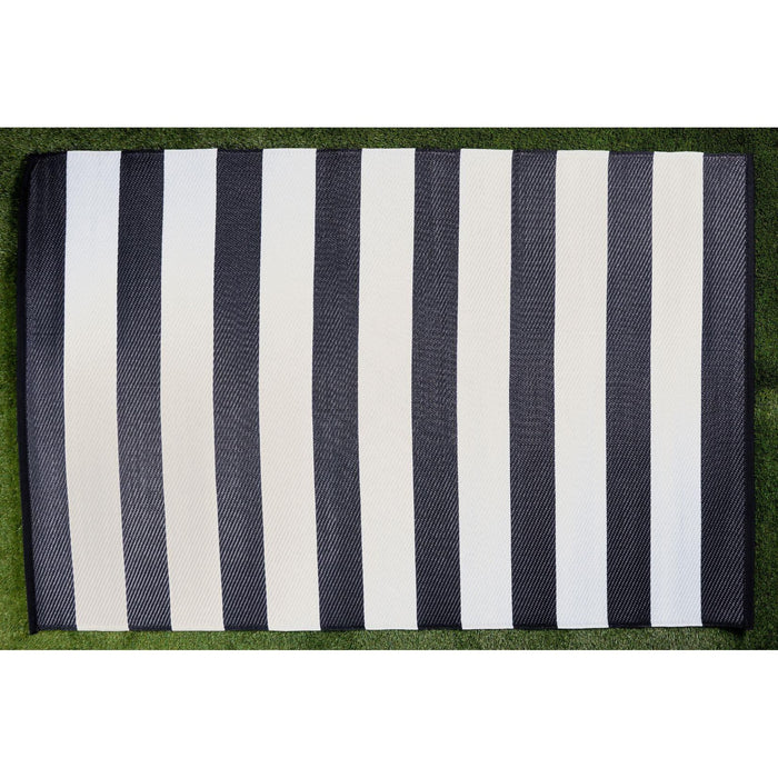Outdoor Garden Rug Portable Reversible Mat for Decking Patio Zebra Stripe Zebra 120 x 180 cm Plastic Straw UK Camping And Leisure