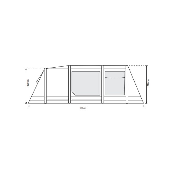 Outdoor Revolution Airedale 5.0S Air Tent Oxygen Inflatable Family 5 Berth Outdoor Revolution - UK Camping And Leisure