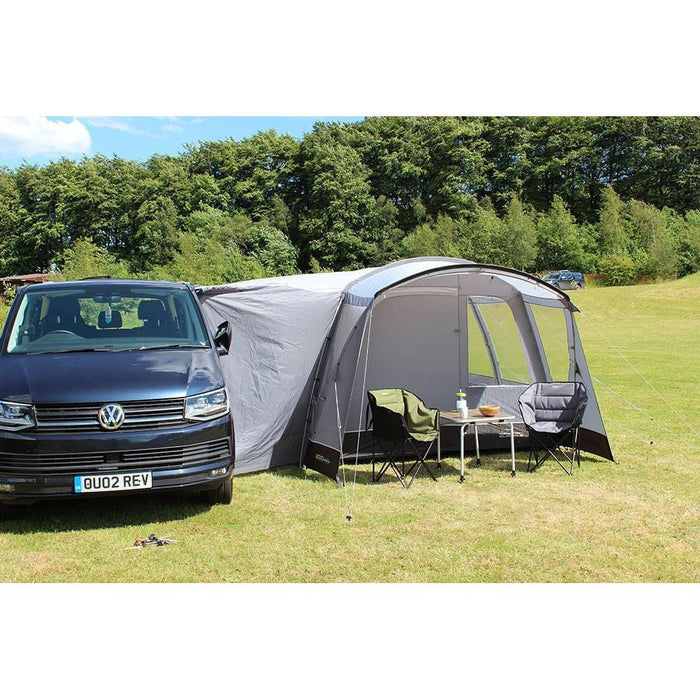 Outdoor Revolution Cayman Curl XLE F/G Poled Low Driveaway Awning (180-210cm) UK Camping And Leisure