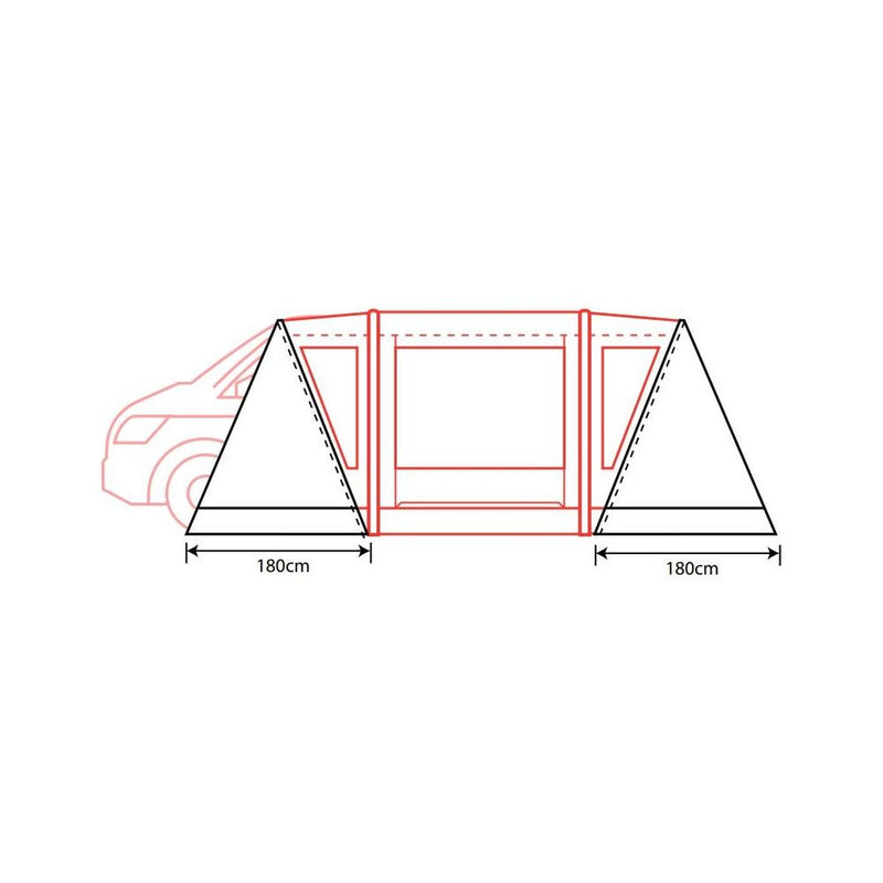 Outdoor Revolution Cayman Zip On Porch Door For Cayman Awnings Outdoor Revolution - UK Camping And Leisure