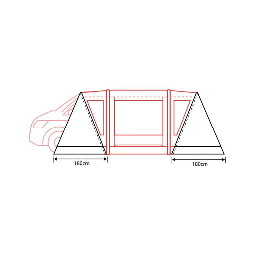 Outdoor Revolution Cayman Zip On Porch Door For Cayman Awnings Outdoor Revolution - UK Camping And Leisure