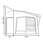 Outdoor Revolution Esprit Pro X 350M Awning (220-290cm) Outdoor Revolution - UK Camping And Leisure