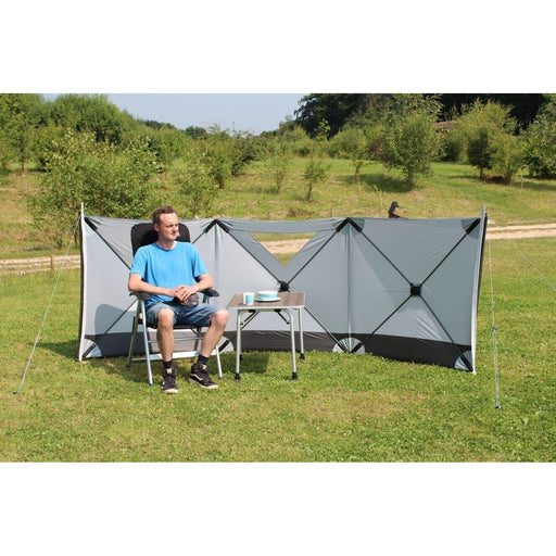 Outdoor Revolution Pronto Compact 3 Panel Windbreak (125 x 360) Fast Assembly UK Camping And Leisure