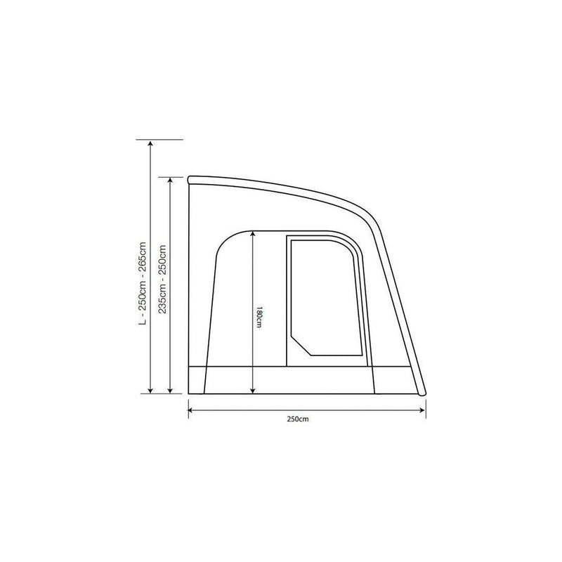 Outdoor Revolution Sportlite Air 320L Caravan Awning  (250-265cm) Outdoor Revolution - UK Camping And Leisure