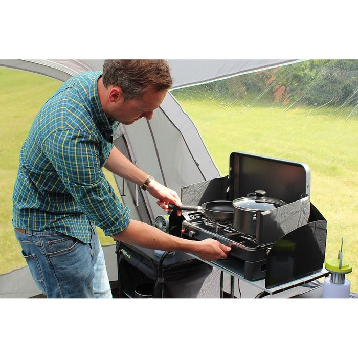 Outdoor Revolution Twin Burner Gas Stove & Grill UK Camping And Leisure