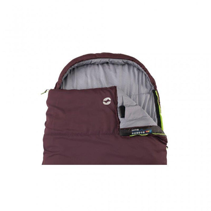 Outwell Campion Lux Sleeping Bag Aubergine Camping Sleeping Bag Outwell - UK Camping And Leisure