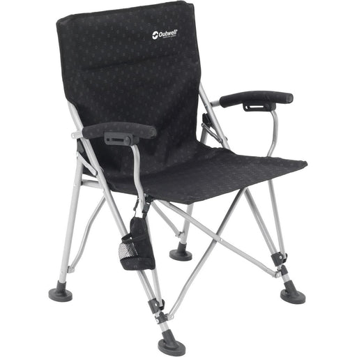 Outwell Campo Black Foldable Camping Chair with Padded Armrests UK Camping And Leisure
