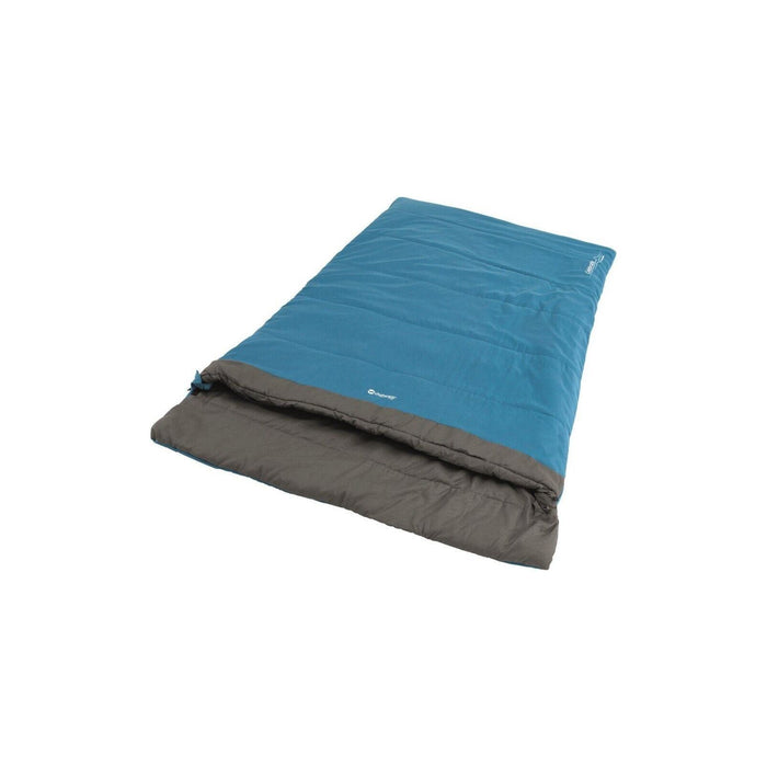 Outwell Celebration Lux Double Camping/Caravan Sleeping Bag Duvet - Blue - 2 Season UK Camping And Leisure