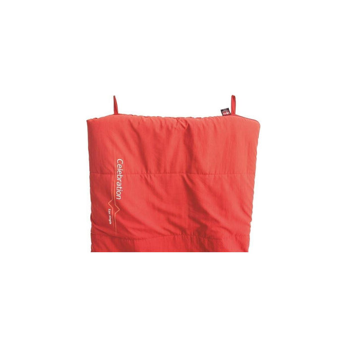 Outwell Celebration Lux Single Sleeping Bag - Red - 2 Season Camping Gear UK Camping And Leisure