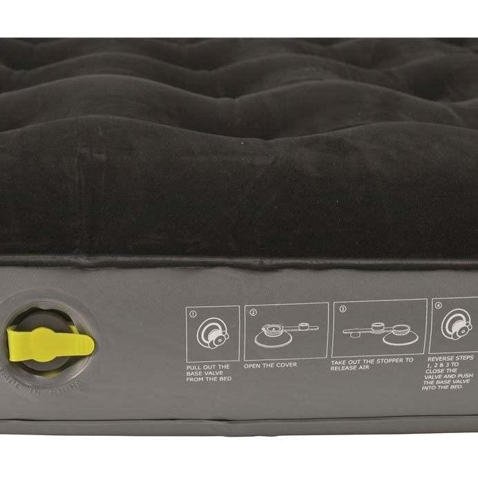 Outwell Classic Double Airbed Flocked Camping Inflatable Mattress Air Bed Outwell - UK Camping And Leisure