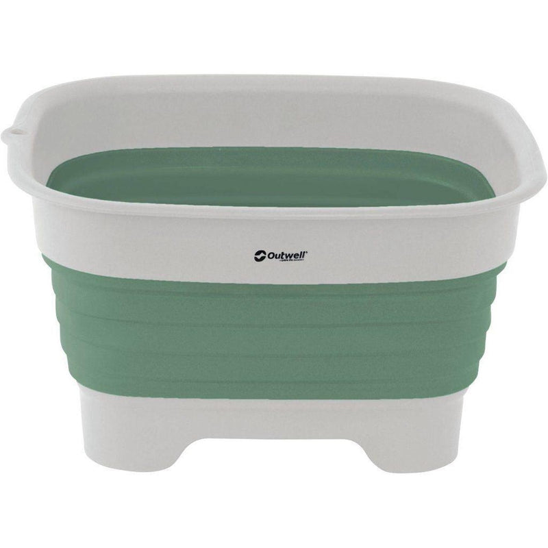Outwell Collaps Callapsible Wash Bowl with Drain - Shadow Green Outwell - UK Camping And Leisure