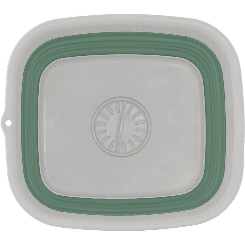 Outwell Collaps Callapsible Wash Bowl with Drain - Shadow Green Outwell - UK Camping And Leisure