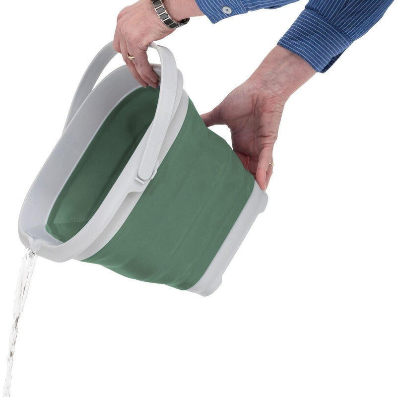 Outwell Collaps Collapsible Bucket Square w/lid 9l Outwell - UK Camping And Leisure