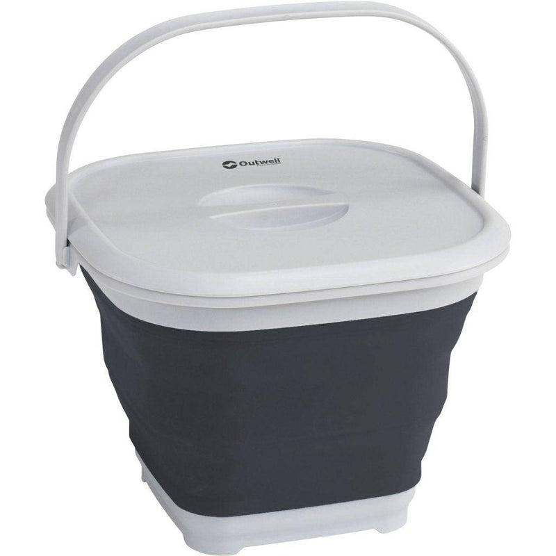 Outwell Collaps Collapsible Bucket Square w/lid Navy Night 9l Outwell - UK Camping And Leisure