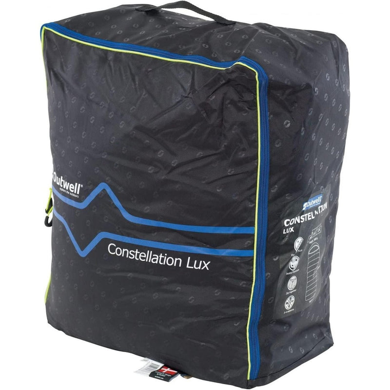 Outwell Constellation Lux Double Luxury 3 - 4 Season Sleeping Bag - Brown Outwell - UK Camping And Leisure