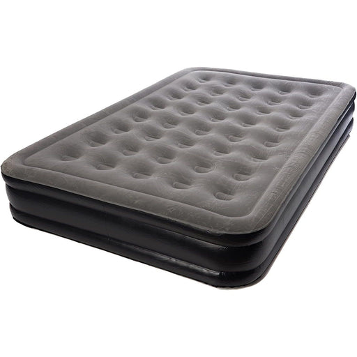 Outwell Double Air Bed Flock Raised High Excellent in Grey Black UK Camping And Leisure