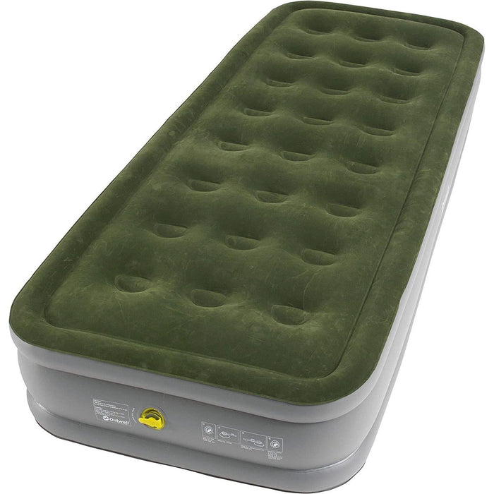 Outwell Flock Excellent Single Airbed Camping Raised High Air Bed Mattress Outwell - UK Camping And Leisure