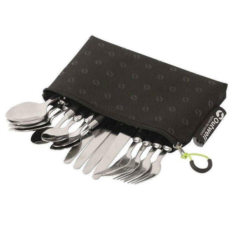 Outwell Pouch Cutlery Set Camping Picnic Cutlery & Carry Case Outwell - UK Camping And Leisure