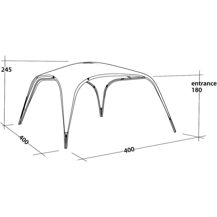 Outwell Summer Lounge XL 3 x 3 Event Shelter Gazeebo with UPF 50+ UK Camping And Leisure