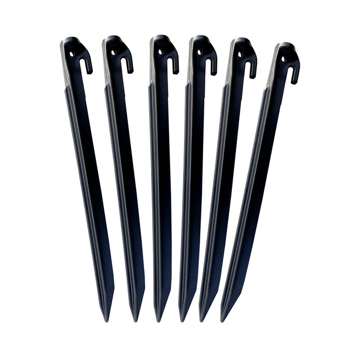 Olpro Pack of 6 Extra Long and Strong 30cm Nylon Tent Peg Olpro - UK Camping And Leisure