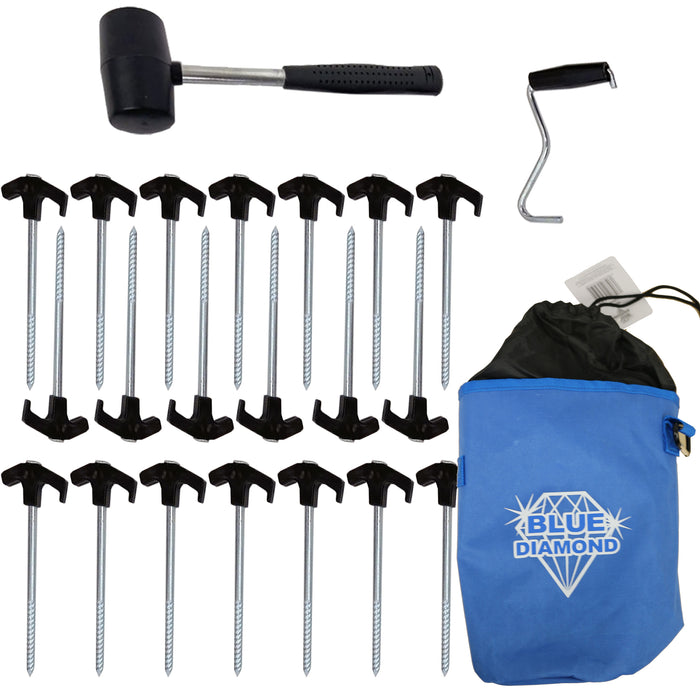 Blue Diamond Pile Driver Pro Kit Includes Storage Bag Blue Diamond - UK Camping And Leisure