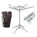 Portable 4 Arm Aluminium Clothes Line Camping Caravan Washing Airer Dryer Via Mondo - UK Camping And Leisure