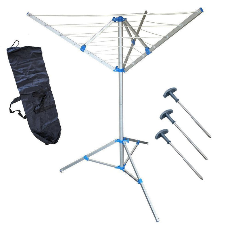 Portable Aluminium Clothes Line Via Mondo Camping Caravan Washing Airer Dryer Via Mondo - UK Camping And Leisure