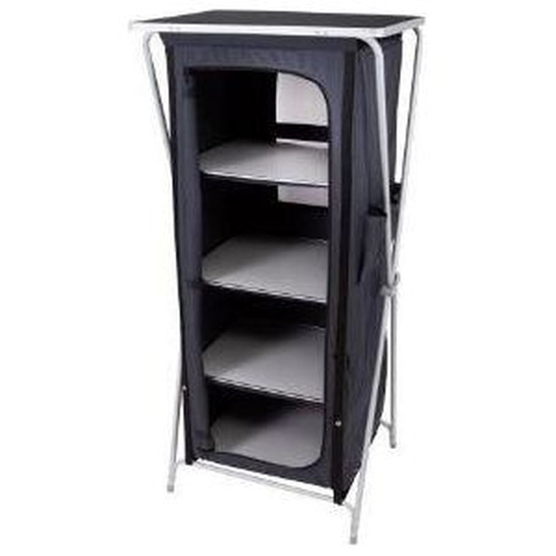 Portable Camping Storage Cabinet Folding Canvas Wardrobe Clothes Cupboard Shelf Via Mondo - UK Camping And Leisure