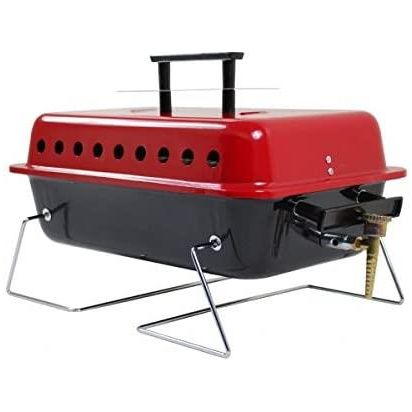 Portable Table Top Gas Barbeque With Lava Rocks Crusader - UK Camping And Leisure