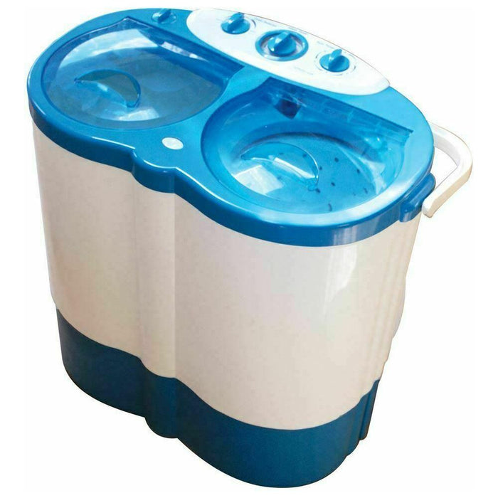 Portable Twin Tub Washing Machine Spin Dryer Camping Caravan Motorhome Student Leisurewize - UK Camping And Leisure