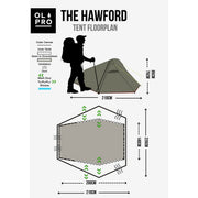 Olpro Hawford Lightweight Poled 2 Person Tent Olpro - UK Camping And Leisure