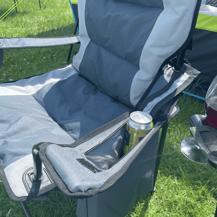 Olpro Henwick Chair Grey & Black Olpro - UK Camping And Leisure