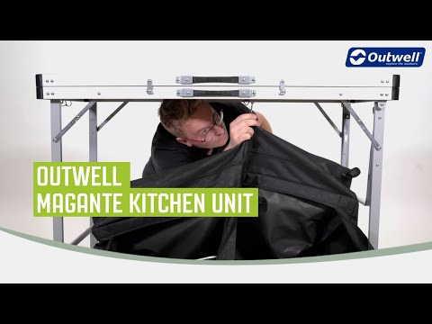 Outwell Magante Camping Kitchen Unit Storage Unit Cupboard Folding Outwell - UK Camping And Leisure