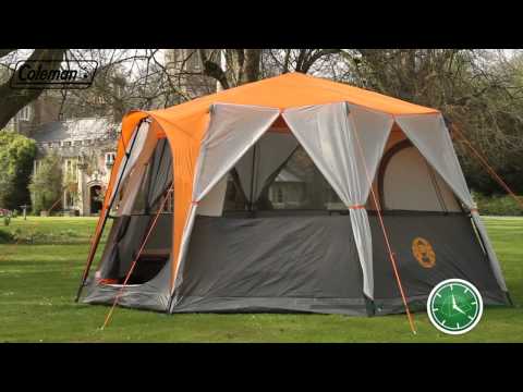 Coleman Cortes Octagon 8 Tent Grey Camping Family Festivals Glamping Coleman - UK Camping And Leisure