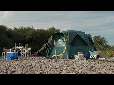 Coleman Octagon Green 8 Person Blackout Tent Camping Festival Outdoors Garden Coleman - UK Camping And Leisure