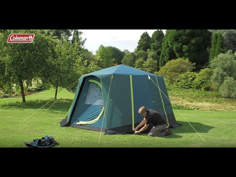 Coleman Octagon Green 8 Person Blackout Tent Camping Festival Outdoors Garden Coleman - UK Camping And Leisure