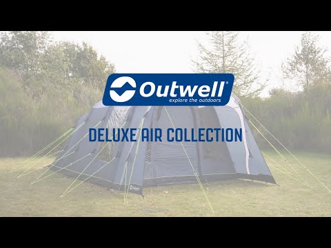 Outwell Colorado 6 Air 6 Berth Four Room Tunnel Tent | waterproof, sewn-in groundsheet, breathable, inflatable