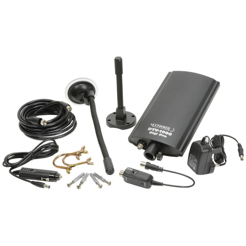 Pro Outdoor Digital TV Aerial for Cars Caravans Trucks Boats DTV-1000 Moonraker - UK Camping And Leisure