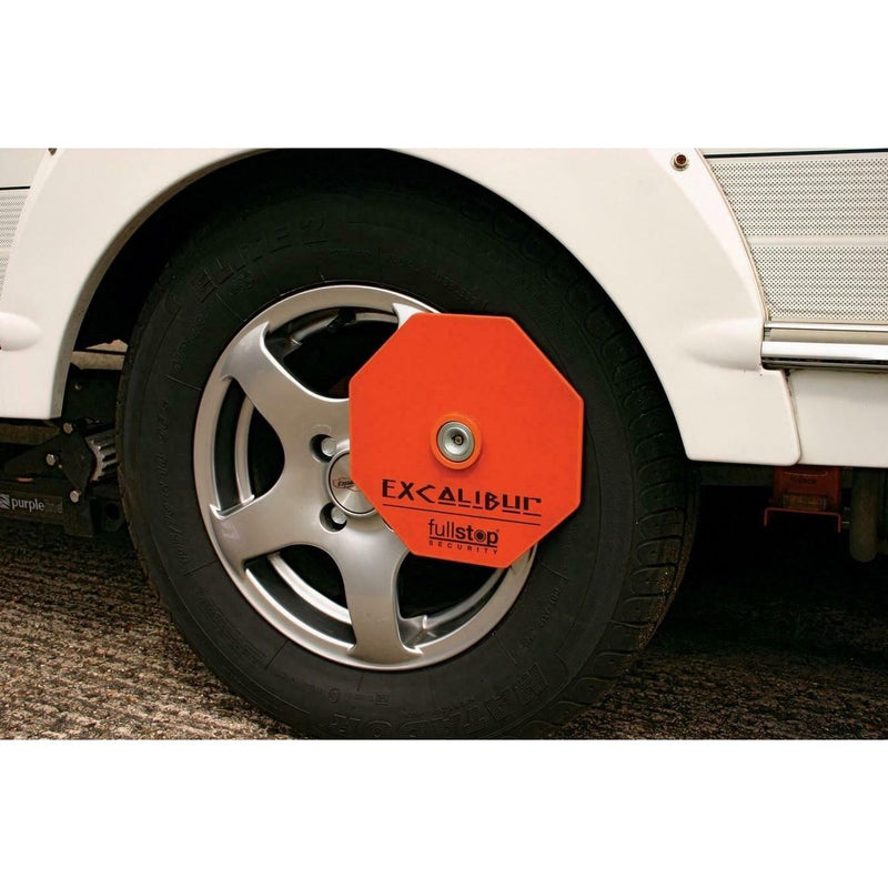 Purpleline Fullstop Excalibur High Security Receiver Wheel Lock Clamp Caravan Purpleline - UK Camping And Leisure