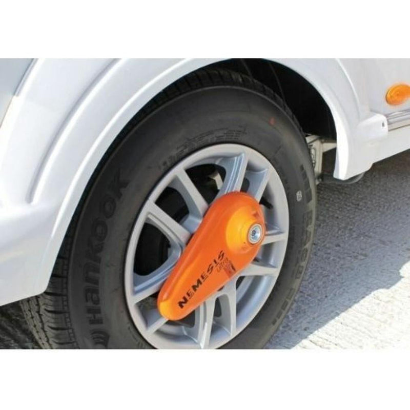 Purpleline Nemesis Ultra Caravan Wheel Clamp Lock – High Security Wheel Clamp Purpleline - UK Camping And Leisure