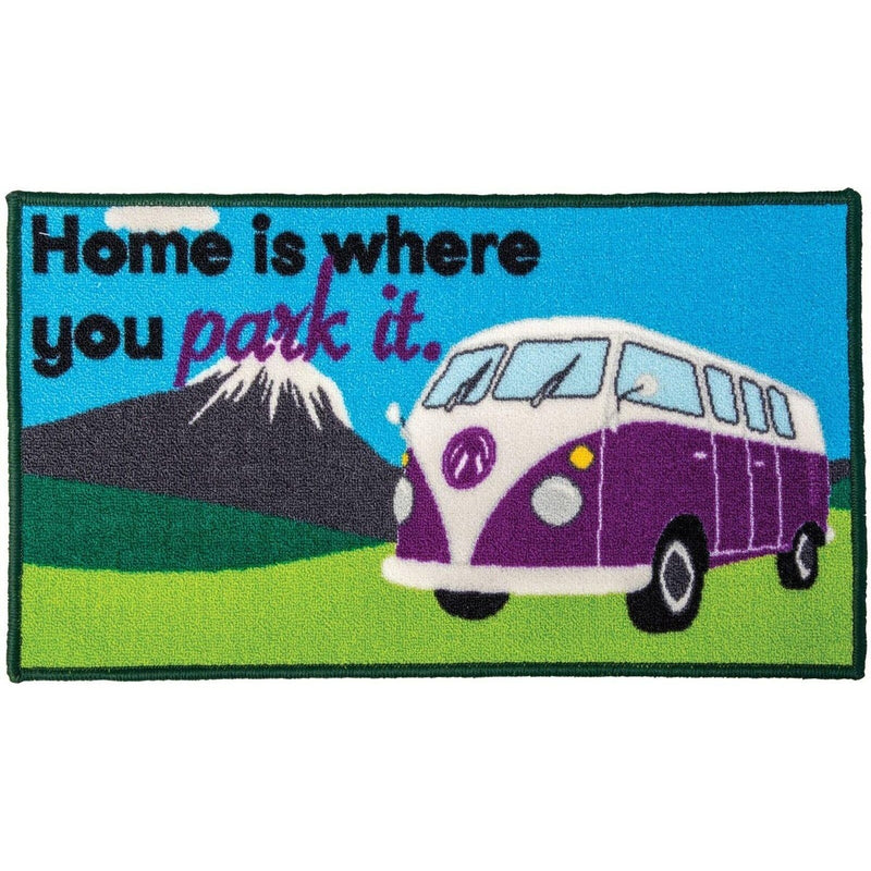 Quest Campervan Home Is Where You Park It Indoor Door Mat Washable For VW Quest - UK Camping And Leisure