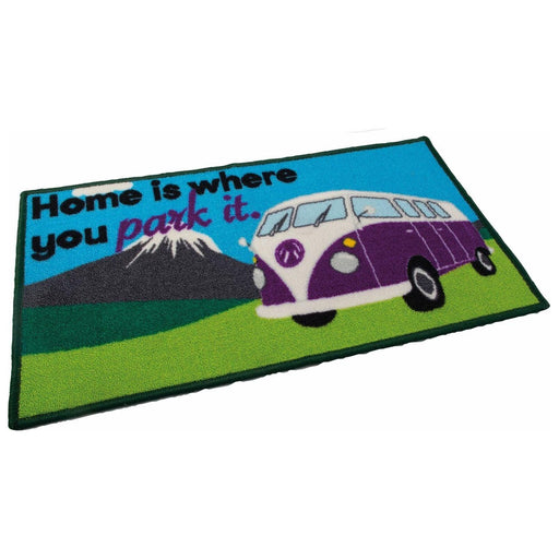Quest Campervan Home Is Where You Park It Indoor Door Mat Washable For VW Quest - UK Camping And Leisure