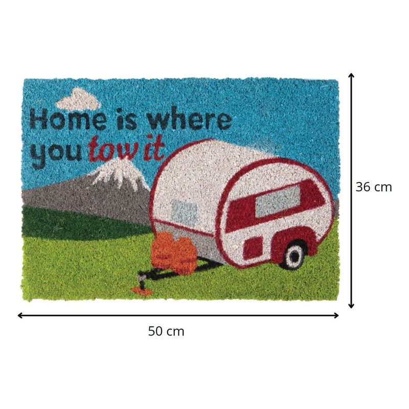 Quest Caravan Door Mat Home Is Where You Park It Outdoor Heavy Duty Coir Quest - UK Camping And Leisure