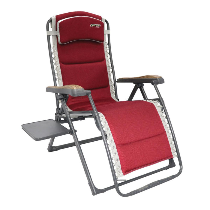 Quest Leisure Bordeaux Pro Relax XL Chair with Side Table Quest - UK Camping And Leisure