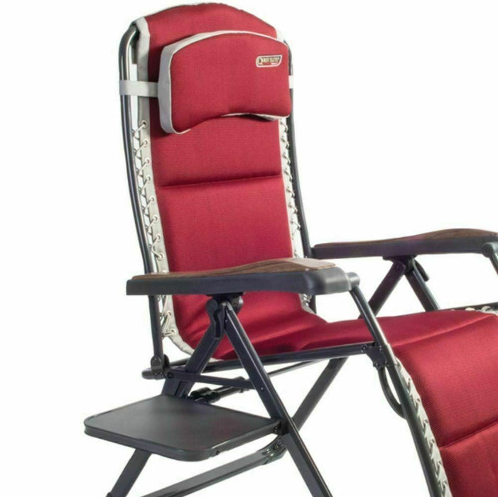 Quest Leisure Bordeaux Pro Relax XL Chair with Side Table Quest - UK Camping And Leisure