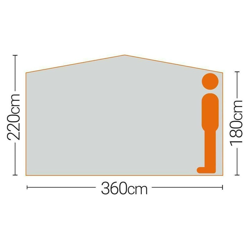 Quest Screen House 6 Pro Quick Pitch Camping Shelter Quest - UK Camping And Leisure